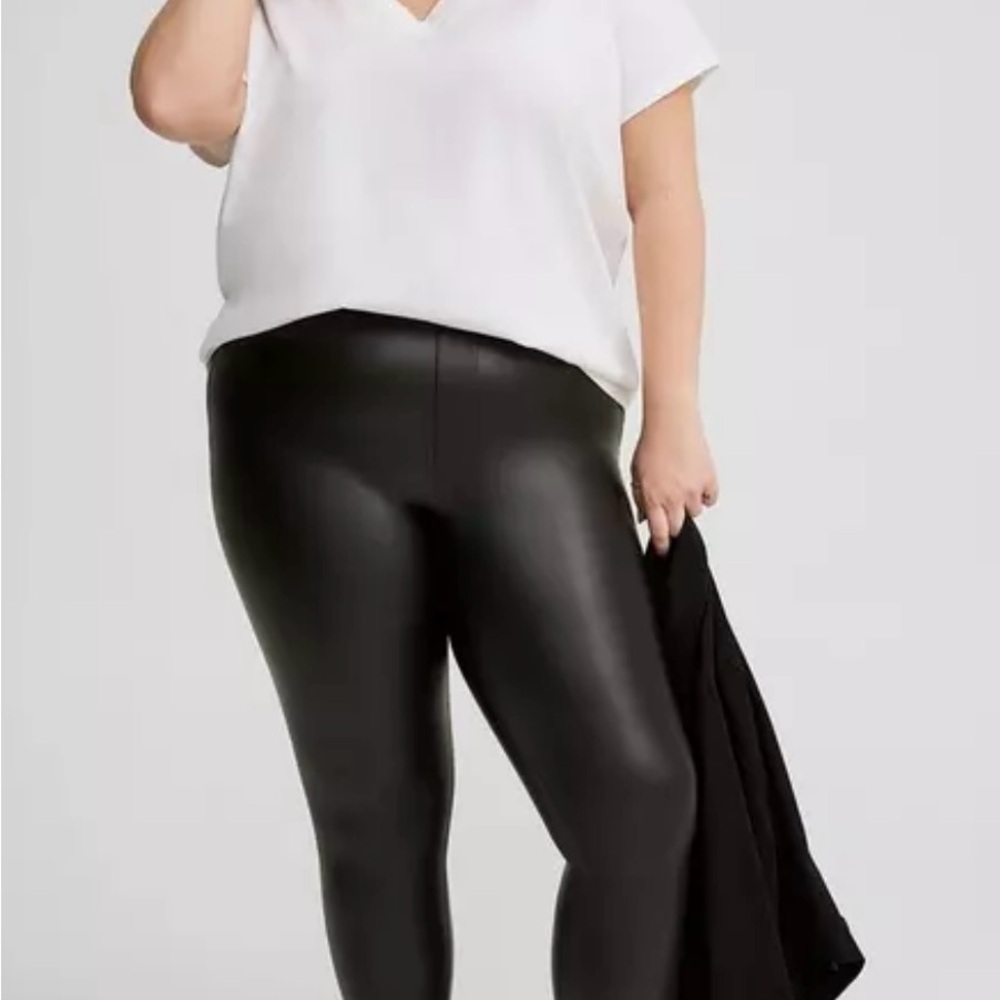 Torrid Black Faux Leather Leggings